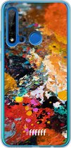 6F hoesje - geschikt voor Huawei P20 Lite (2019) -  Transparant TPU Case - Colourful Palette #ffffff