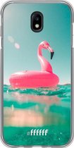 Samsung Galaxy J7 (2017) Hoesje Transparant TPU Case - Flamingo Floaty #ffffff