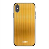 iPhone Xs Hoesje TPU Case - Bold Gold #ffffff