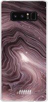 Samsung Galaxy Note 8 Hoesje Transparant TPU Case - Purple Marble #ffffff