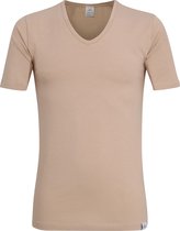 Gotzburg heren T-shirt Slim Fit V-hals 95/5 (1-pack) - Beige -  Maat: XL