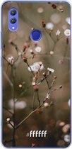 Honor Note 10 Hoesje Transparant TPU Case - Flower Buds #ffffff
