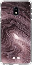 Samsung Galaxy J3 (2017) Hoesje Transparant TPU Case - Purple Marble #ffffff