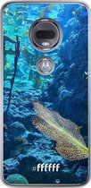 Motorola Moto G7 Hoesje Transparant TPU Case - Coral Reef #ffffff