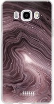 Samsung Galaxy J5 (2016) Hoesje Transparant TPU Case - Purple Marble #ffffff