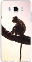 Samsung Galaxy J5 (2016) Hoesje Transparant TPU Case - Macaque #ffffff