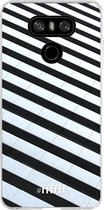 LG G6 Hoesje Transparant TPU Case - Mono Tiles #ffffff