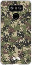 LG G6 Hoesje Transparant TPU Case - Digital Camouflage #ffffff