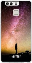 Huawei P9 Hoesje Transparant TPU Case - Watching the Stars #ffffff