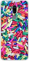 LG G7 ThinQ Hoesje Transparant TPU Case - Sprinkles #ffffff