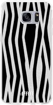 Samsung Galaxy S7 Hoesje Transparant TPU Case - Zebra Print #ffffff