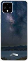 Google Pixel 4 Hoesje Transparant TPU Case - Landscape Milky Way #ffffff