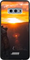 Samsung Galaxy S10e Hoesje TPU Case - Rock Formation Sunset #ffffff