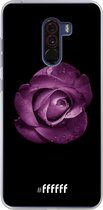 6F hoesje - geschikt voor Xiaomi Pocophone F1 -  Transparant TPU Case - Purple Rose #ffffff