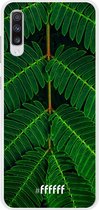 Samsung Galaxy A70 Hoesje Transparant TPU Case - Symmetric Plants #ffffff
