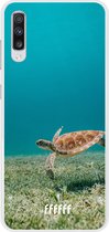 Samsung Galaxy A70 Hoesje Transparant TPU Case - Turtle #ffffff