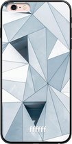 iPhone 6s Plus Hoesje TPU Case - Mirrored Polygon #ffffff