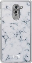 Honor 6X Hoesje Transparant TPU Case - Classic Marble #ffffff