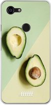 Google Pixel 3 XL Hoesje Transparant TPU Case - Avocado Aficionado #ffffff