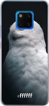 Huawei Mate 20 Pro Hoesje Transparant TPU Case - Witte Uil #ffffff