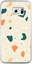 Samsung Galaxy S6 Edge Hoesje Transparant TPU Case - Terrazzo N°1 #ffffff