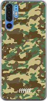 Huawei P30 Pro Hoesje Transparant TPU Case - Jungle Camouflage #ffffff