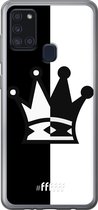 6F hoesje - geschikt voor Samsung Galaxy A21s -  Transparant TPU Case - Chess #ffffff