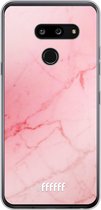 LG G8 ThinQ Hoesje Transparant TPU Case - Coral Marble #ffffff