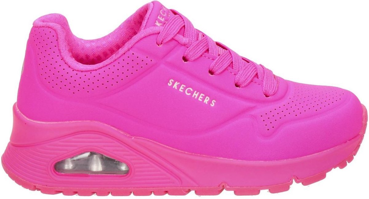 Skechers Night Shades meisjes sneaker - Roze - Maat 33 | bol.com