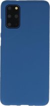 Hoesje Geschikt voor de Samsung Galaxy S20 Plus - Backcover Color Telefoonhoesje - Navy