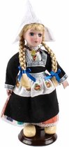 Pop Porselein Vrouw Boezel Zwart 20 Cm - Souvenir