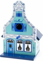 Vogelhuis Klokgevel Delfts Blauw - Souvenir