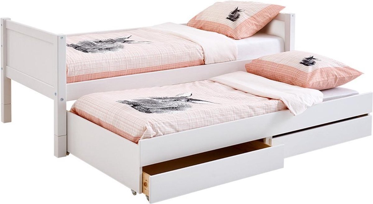 Flexworld Bed met slaaplade Jip - 90 x 200 cm - wit