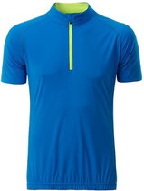 Fusible Systems - Heren James and Nicholson Half Zip Fietsshirt (Blauw/Geel)