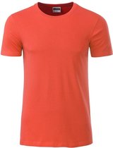 James and Nicholson - Heren Standaard T-Shirt (Zalm)