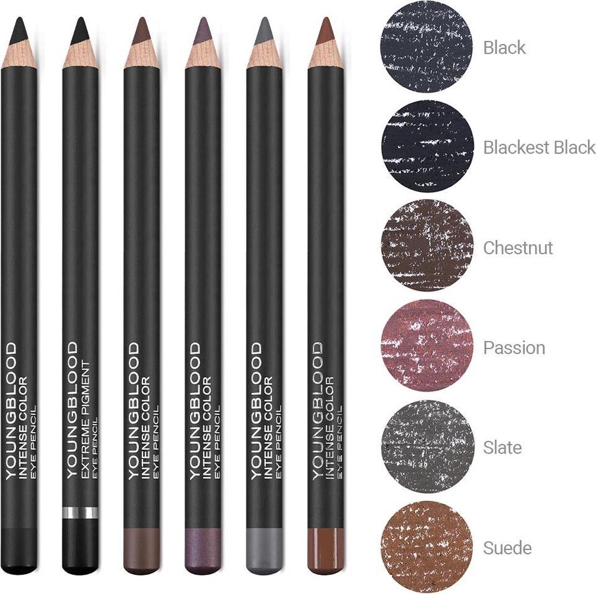 Youngblood Potlood Eye Make-up Extreme Pigment Eye Pencil Blackest Black
