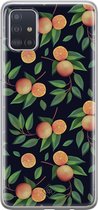 Samsung A51 hoesje siliconen - Fruit / Sinaasappel | Samsung Galaxy A51 case | multi | TPU backcover transparant