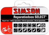 reparatiedoos Select 12,5 cm aluminium rood/wit 23-delig