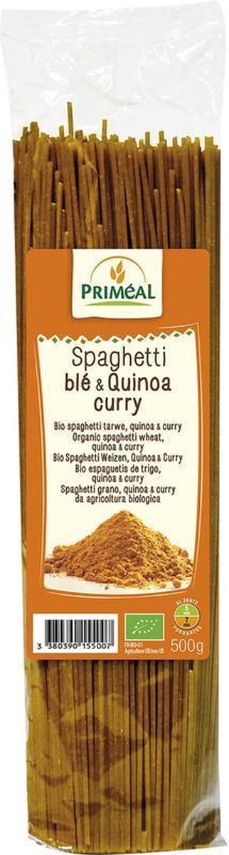3 Pack X Org Spahetti Quinoa Curry 500g - Primeal