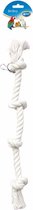 Duvo+ Papegaaitouw met 4 knopen Wit 50cm