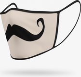 Duopack: Snor wasbare mondmasker - L / Stoffen mondkapjes met print / Wasbare Mondkapjes / Mondkapjes / Uitwasbaar / Herbruikbare Mondkapjes / Herbruikbaar / Ov geschikt / Mondmaskers
