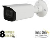 Dahua OEM - CVI Camera Bullet - 4K - 80m Nachtzicht - 3.6mm Lens - Audio - WDR - Ingebouwde Microfoon - Smart IR - Binnen & Buiten Camera