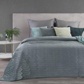 Luxe bed_deken_Brulo_Polyester_sprei_170x210 cm_Gewicht-260+120+65 GSM__donker munt