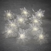 Luca Lighting - String snowflake acrylic white 10led battery operated - l230xw7cm