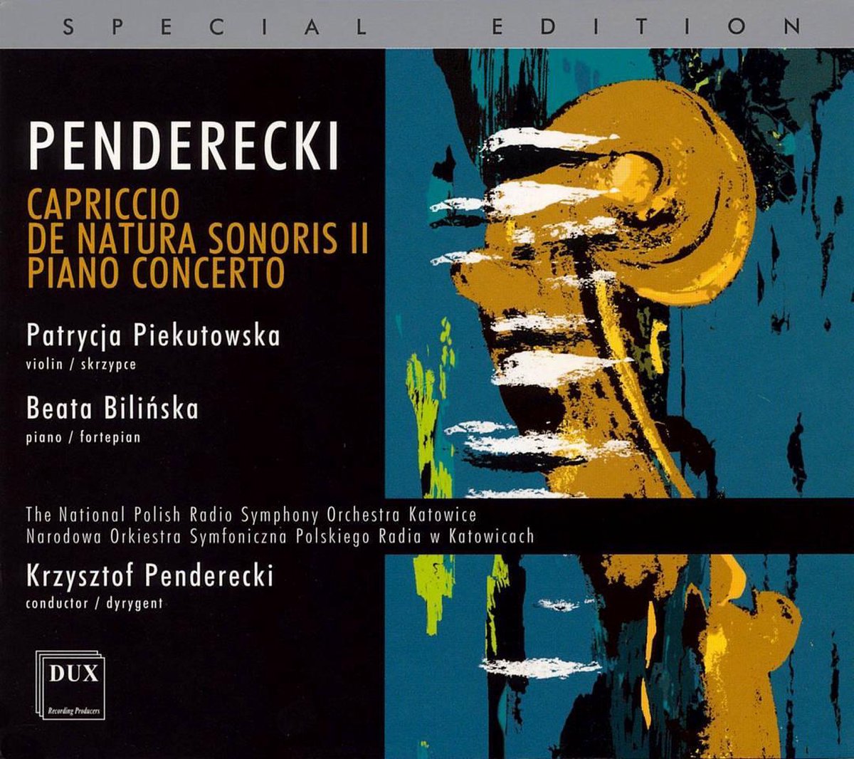 Penderecki: Capriccio, De Natura Sonoris Nr 2,