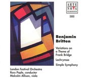 Britten: Variations on a Theme of Frank Bridge, etc / Pople
