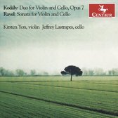Kodaly And Ravel Sonatas For Violin And Cello