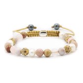 KARMA armband Spiral Soft Pearls XS (gold crystal) 83608