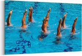 Schilderij - Synchronized swimming — 90x60 cm