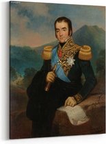 Schilderij - Posthuum portret van Herman Willem Daendels (1762-1818). Gouverneur-generaal (1808-10) — 60x90 cm